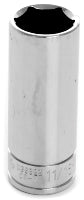 11/16 INCH X 6 POINT DEEP WELL IMPACT SOCKET - 3/8 INCH DRIVE