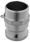 F SERIES 3" ALUMINUM MALE ADAPTER X MALE PIPE THREAD