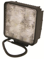 LED 4" SQUARE FLOOD WORK LIGHT - 2150 LUMENS - ALUMINUM HOUSING