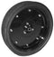 4-1/2 INCH X 16 INCH PLANTER AND GRAIN DRILL WHEEL ASSEMBLY - POLYURETHANE TIRE WITH BLACK STEEL WHEELS WITH BLACK NYLON COVER   40MM BEARING AA66604 / AN281360