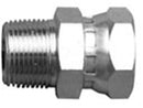 Male NPTF to Female NPSM Swivel  Straight