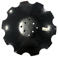 22 INCH X 6.5MM NOTCHED VERTICAL TILL BLADE WITH 8 HOLES FOR HIGH SPEED DISCS - NORWOOD AND DEGELMAN