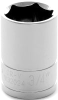 3/4 INCH X 6 POINT STANDARD IMPACT SOCKET - 1/2 INCH DRIVE