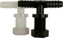 DOUBLE HOSE BARB NOZZLE BODY - 1/2" HOSE - POLY