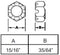 5/8-18 THREAD SPINDLE NUT