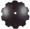 24 INCH X 3/16 INCH NOTCHED DISC BLADE WITH 1-1/2 INCH SQUARE AXLE