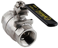 1" X 1" 316 STAINLESS STEEL FULL PORT VALVE