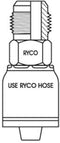 BSPP MALE 60 CONVEX JIS WITH 1/2 INCH THREAD FOR 1/2 INCH HOSE