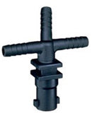 QUICKJET TRIPLE BARB NOZZLE BODY - 1/2" HOSE - NO DIAPHRAGM