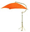 DELUXE UMBRELLA KIT COMPLETE WITH ORANGE COVER AND MOUNTING BRACKET