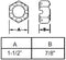 SPINDLE NUT 1-1/4"