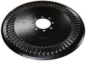 20 INCH X 4.5 MM FLUTED COULTER WITH 8 HOLES ON 5 AND 5-1/4 INCH CIRCLE