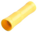 12-10 AWG VINYL YELLOW BUTT CONNECTOR - 14 PACK