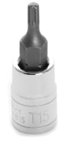 T-15 STAR X TORX BIT IMPACT SOCKET - 1/4 INCH DRIVE