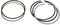 PISTON RING SET, 3-5/8" OVERBORE. 3 @ 3/32", 1 @ 1/4" (1 USED PER ENGINE)