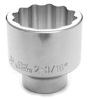 2-3/16 INCH X 12 POINT STANDARD IMPACT SOCKET - 3/4 INCH DRIVE