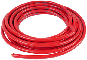 2 AWG RED BATTERY CABLE WITH GREEN STRIPE - 25 FOOT ROLL - 2 GAUGE