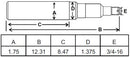 1-3/4 X 12-3/8 INCH SPINDLE FOR 281011/281021  (  25-5 / 25-6)