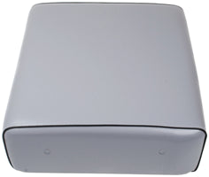 GRAY/SILVER VINYL ALL-WEATHER SEAT CUSHION