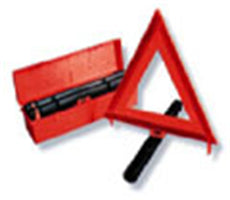 HIGHWAY WARNING SAFETY TRIANGLES - PACKAGED 1 SET OF 3 PER CARTON