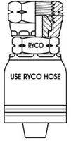 FEMALE NPSM SWIVEL WITH 1-1/4 INCH THREAD FOR 1-1/4 INCH HOSE