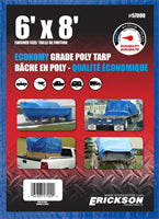 6 X 8 BLUE POLY TARP