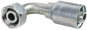 5/8 INCH HOSE X M26 METRIC L FEMALE ELBOW - 90 SWIVEL