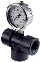 3/4" TEE WITH GAUGE PORT