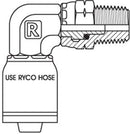 NPT MALE SWIVEL 90 DEGREE BEND WITH 1/4 INCH THREAD FOR 1/4 INCH HOSE