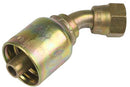 3/8 INCH HOSE X 3/4 JIC FEMALE ELBOW - 45 SWIVEL