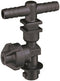 QUICKJET DOUBLE BARB NOZZLE BODY - 3/4" HOSE - HAS SIDE DIAPHRAGM