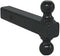 DOUBLE TRAILER BALL MOUNT FOR 2" RECEIVER - SOLID SHANK - 2" AND 2-5/16" BALL