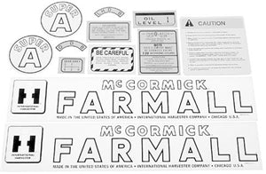 DECAL SET FOR FARMALL SUPER A