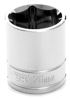 26 MM X 6 POINT STANDARD IMPACT SOCKET - 1/2 INCH DRIVE