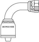 JIC FEMALE 90 DEGREE LONG BEND WITH 3/4 INCH THREAD FOR 1/2 INCH HOSE