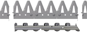 SPLICED LEFT HAND SICKLE ASSEMBLY FOR JOHN DEERE 635D ADVANCED SERIES - 35' HEADER  - FINE TOOTH SECTION