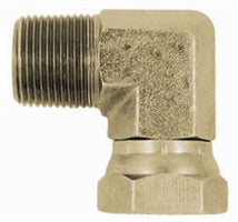 Male NPTF to Female NPSM Swivel 90 Elbow