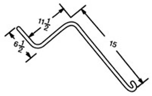 Hay Wheel Rake Tooth for Otma, OT-1A