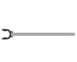 55 SERIES YOKE AND SHAFT ASSEMBLY - 44.88"  FROM CENTER YOKE