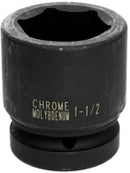 1-1/2 INCH X 6 POINT STANDARD IMPACT SOCKET - 1 INCH DRIVE