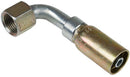 FEMALE SWIVEL 90 DEGREE 1/4" HOSE X 1/4" ORF