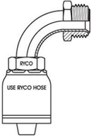 SAE MALE INVRTD FLARE 90 BEND WITH 7/8 INCH THREAD FOR 3/8 INCH HOSE