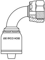 ORFS FEMALE 90 DEGREE SHORT BEND FOR 1-1/4 INCH HOSE