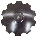 30 INCH X 8MM DURAFACED NOTCHED SHALLOW CONCAVITY DISC BLADE WITH 1-1/2 SQUARE X 1-5/8 ROUND AXLE