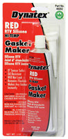 RED HI-TEMP RTV SILICONE GASKET MAKER - 3 OUNCE CARDED TUBE