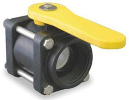 AGSMART 1-1/2" STANDARD PORT POLY BALL VALVE