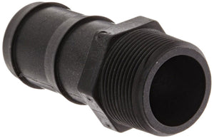 1-1/4 INCH X 1-1/2 INCH MNPT X HOSE BARB  POLY