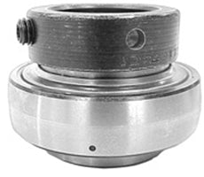 INSERT BEARING WITH LOCK COLLAR - 1-3/8" BORE  -WIDE INNER RING - GREASABLE