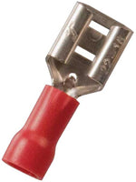 QUICK-SLIDE CONN RED VINYL 22-18AWG 1/4" FEMALE 19PK