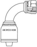 BSPP FEMALE 90 DEGREE BEND WITH 1/2 INCH THREAD FOR 1/2 INCH HOSE